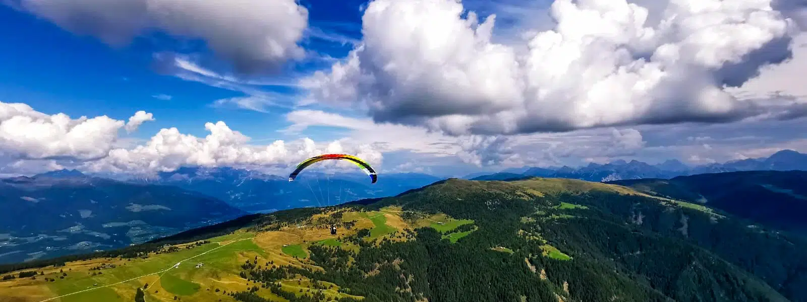 auf Strecke über der Lüsener Alm