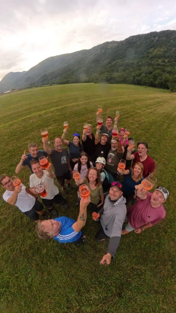 Verdienter Aperol nach einem wunderschönen Flugtag - zusammen mit dem Flieger-Nachwuchs...