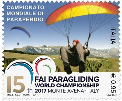 Briefmarke FAI Paragliding World Championship Feltre