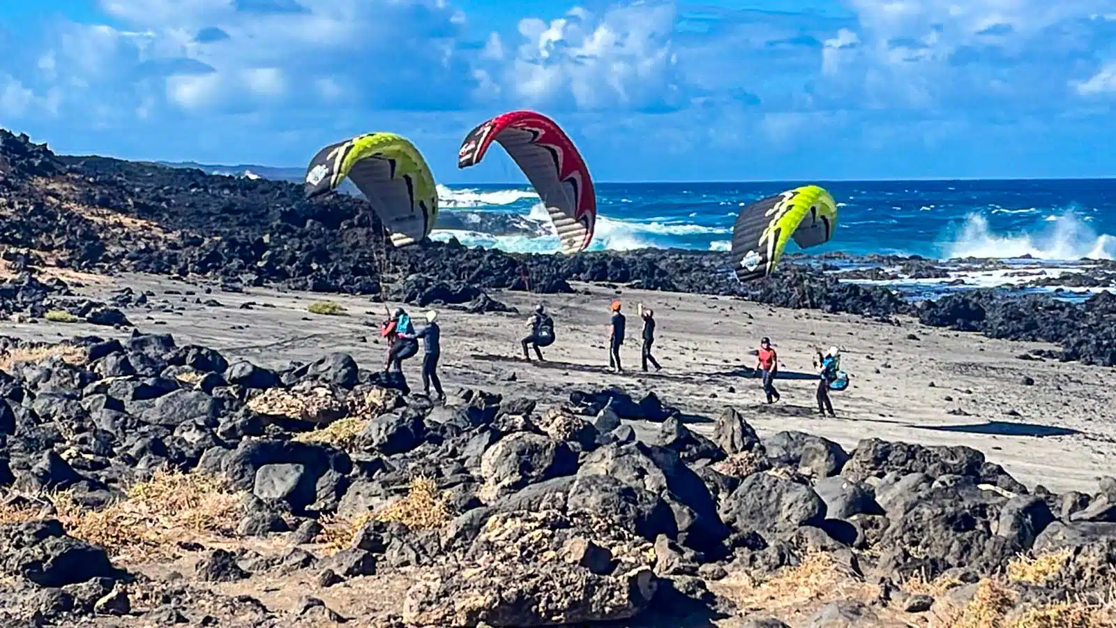 Groundhandling auf Lanzarote