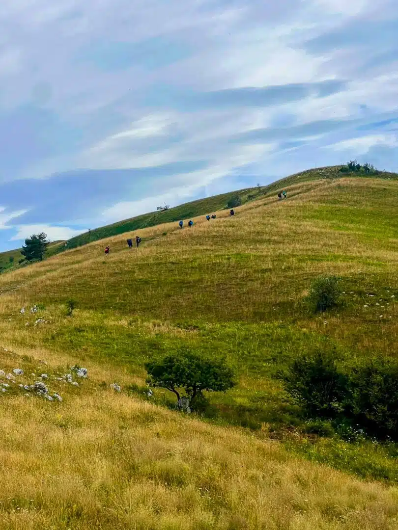Kleine Hike-Einlage auf den oberen Startplatz