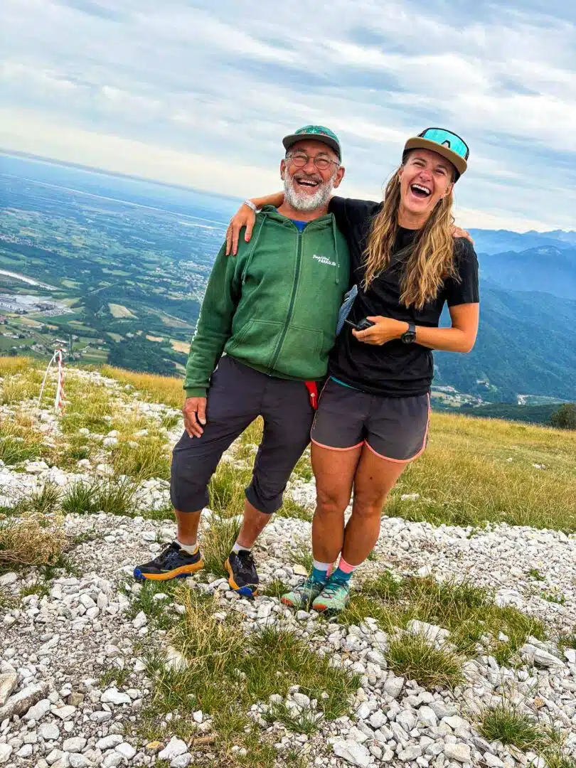 Dreamteam Lara und Paul (im Hintergrund das lachende Meduno-Wetter)