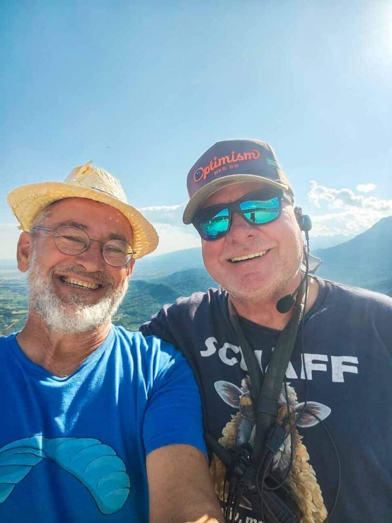 Kollegen treffen am Startplatz: Sven Taute! Mein Fluglehrer von damals!!!!
