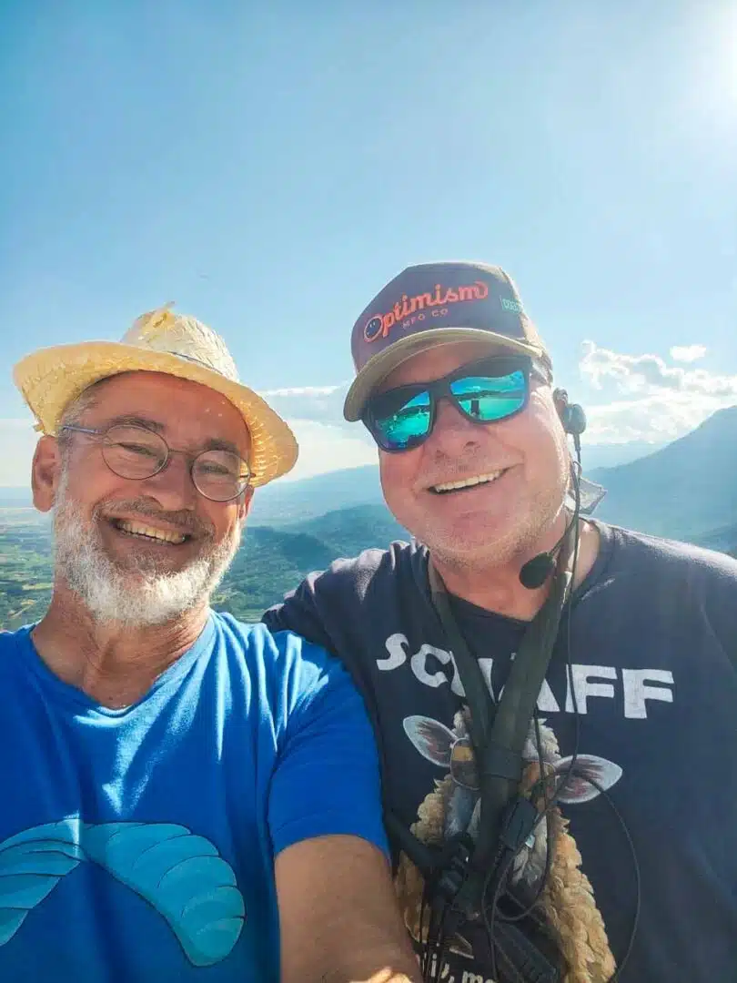 Kollegen treffen am Startplatz: Sven Taute! Mein Fluglehrer von damals!!!!