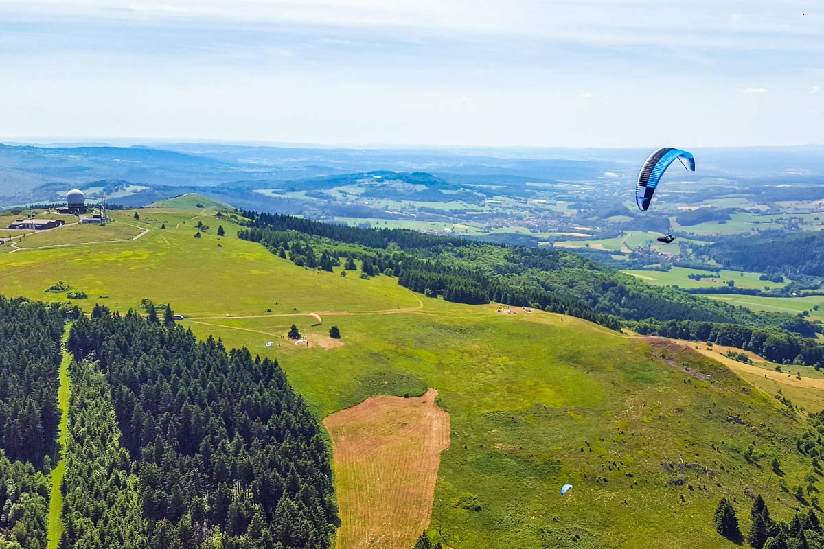 Abtsrodaer Kuppe Paragliding Startplatz