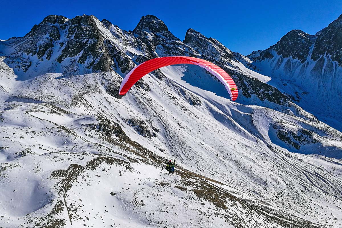 Paragliding im Winter - Ski & Fly Osttirol