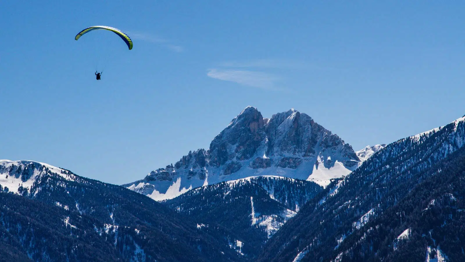 Aufdrehen vor dem Peitlerkofel in Südtirol