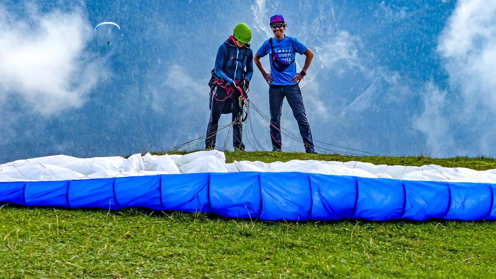 Fluglehrer Dominik beim Performance-Training im Stubai